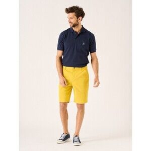 Selected Homme Heritage Shorts Men's Size XL EUR Regular Fit Chino 36W yellow